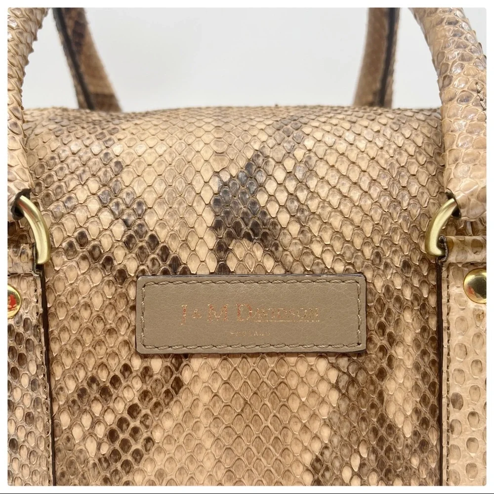 J&M DAVIDSON Python Boston Bag - Picture 5 of 17